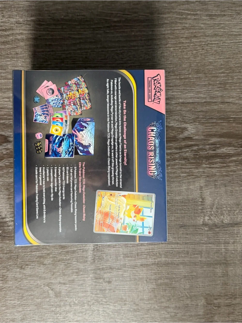 Pokemon Chaos Rising Elite Trainer Box - Blue and Pink Artwork